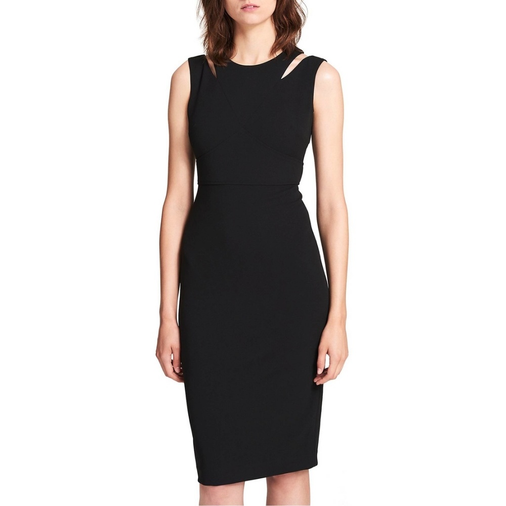 Calvin Klein CK Cutout Shoulder Sheath Dress